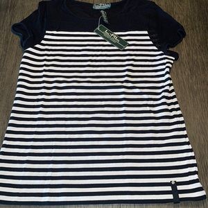 Lauren Active - black and white active shirt